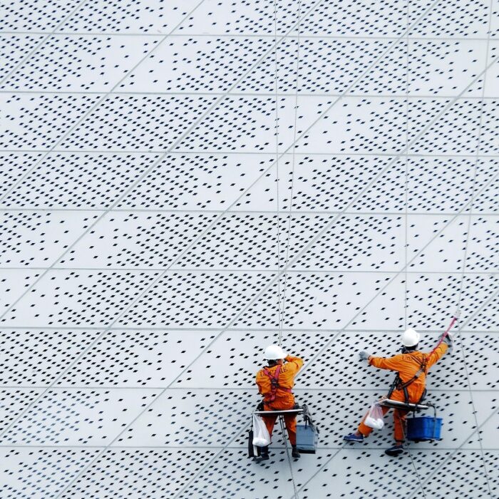 labor, climb, hazardous, worker, mall, city, fix, detergents, prohibit, protective gear, minimalism, tran thang nhat, 5 plus english, contemporary architecture, modern architecture, labor, labor, labor, labor, worker, worker, worker, worker, worker